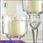 Wedding hotel tableware long stem clear candle holder