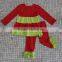 Wholesale cute kids christmas tree clothing girls winter clothes