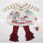 high quality children fall winter wearing ruffle boutique outfits for wholesale