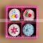 Mendior wholesale cupcake gift flower lip balm set fruit organic essence Christmas birthday gift 4pcs/set/box support OEM