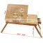 beautidul pattern 100% Bamboo Portable Laptop Desk/Table Foldable Breakfast Serving Bed Tray w' Tilting Top/Drawer                        
                                                Quality Choice