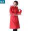 100% polyester PU PVC coating long protective raincoat outdoor workplace waterproof breathable