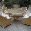 Hotel outdoor rattan modern French table for dining