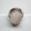 Rose Quartz Cabochon 925 Sterling Silver Ring, Oval Pink Gemstone Jewelry, Designer Oxidized Silver Handmade Jewellery