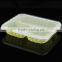 3 compartment disposable food container with clear lid
