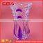 China manufactory different types home decor clear glass tall floor vases