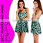 Sexy Sleeves Printed Fashion Dress LY019