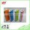 colorful 5200mAh Mini mobile power bank charger with18650 battery