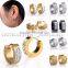 Mens And Women Crystal Stainless Steel Hoop Ear Stud Earrings jewelry