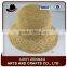 Recycled natural grass paper straw boater hat