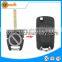Plastic Black 3 Buttons Flip Car Key Shell With Uncut HU100 Blade for Opel Astra g Vectra