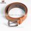 Yellow Cheap Dot Leather Belt for Men