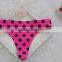 black dotted pink basic bra