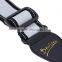 Adjustable Nylon Univeral 4.8cm Wide Bass Guitar Shoulder Strap Belt with Leather Ends