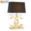 new products 2016 double c shape wholesale table lamp OM81098-1T