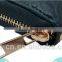 Small single zipper design leather purses and wallets for kids/women/men