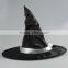 Black wrinkle Halloween hats witch hat