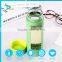 Silicone Sleeve Clear Glass Water Bottle With Fruit Infuser