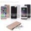 For iPhone 6/6s Plus Power Case battery Cover cases,external battery case with front PU leather cover for iPhone 6