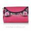 Women bag for evening parties leather messenger bag with embroidery