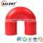 Standard 25mm Reinforced Red 180 Degree Flexible Silicone Elbow Hose Hookah