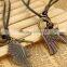 Hot sale Vintage leather strap necklace for men