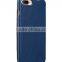 Newly Flip Card Cover Dark Blue Premium Leather Case for Apple IPhone 7 Plus(5.5")