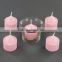 light pink votive candles