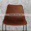 Giron iron & leather dining chair, Industrial Leather metal Chair