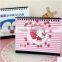 China Lovely Kitty Desk Calendar Printed /2016 Custom Design Desk Calendar