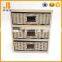 Rattan white storage cabinet