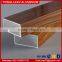 Wood grain aluminum square hollow tube