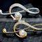 Hot Selling Zircon Material Music Notation Scarf Pin/brooch