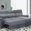 Factory price Corner sofabed with storage function and be a sofa