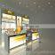 makeup store furniture used wooden display showcase and counter with light box