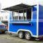 2017 shanghai minggu new mini tractor trailer semi-trailer food truck with double water sink fryer bbq grill griddle coffee