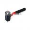 High quality hand tool one piece steel forging stone hammer with rubber coated handle