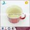Wholesale red ceramic microwave soup bowl with lid
