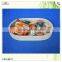 wholesale simple elegant s/3 home storaging oval pine tray