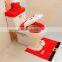 Best-selling Indoor Christmas decoration bathroom toilet seat cover,santa toilet seat cover and rug set