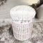 hand made wicker dirty laundry basket