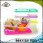 3 Compartment plastic lunch box with lid reusable