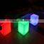 Hot Sale Outdoor Waterproof LED Lights Plastic Cube Garden Chair 35cm