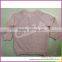 Wholesales fashionable girl autumn winter warm pink knitted coat sweater with zipper
