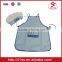 Wholesale cotton kitchen uniform kids aprons and chef hat
