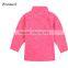  hot sale kids half zipper red girl fleece sweater jacket