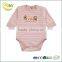 Children custom printing one piece jumpsuit checked bodysuit kids romper