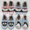 Fancy handmade skidproof soft sole leather baby shoes