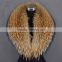 Myfur Black/White Tip Fluffy Genuine Raccoon Fur Trimmed Collar