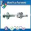 Taiwan #12-14 x 3/4" Hex Unslotted Hex Washer Head Epoxy #3 410 Stainless Steel Bonded Sealing Washer Self-Drilling Screw